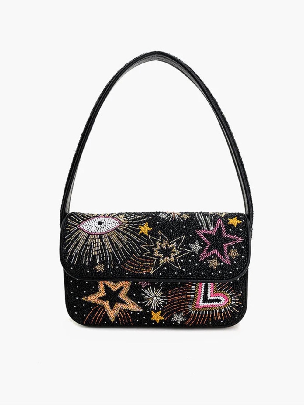 Celestial Spark Embellished Shoulder Bag